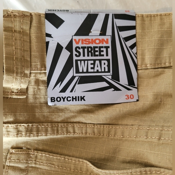 NEW  Vision Street Wear Men's Beige Pants, Size 30x30 - Picture 4 of 7